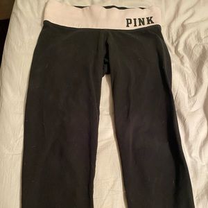 PINK crop yoga pants, XS, have been worn.